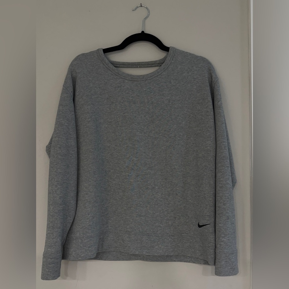 Nike Grey Crewneck Sweatshirt with open back